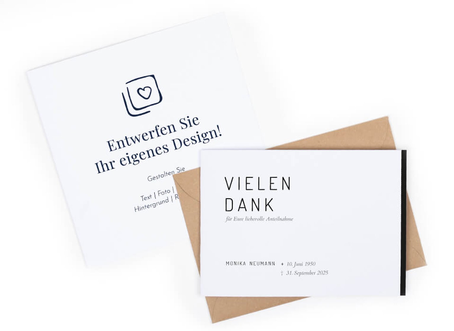 Trauerkarten gestalten