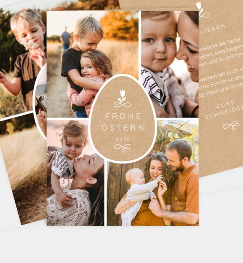 Grußkarte Ostern Crafty Egg