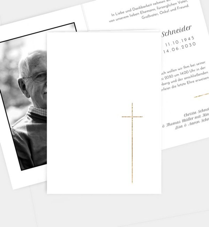 Trauerkarte Trauer Ruhe