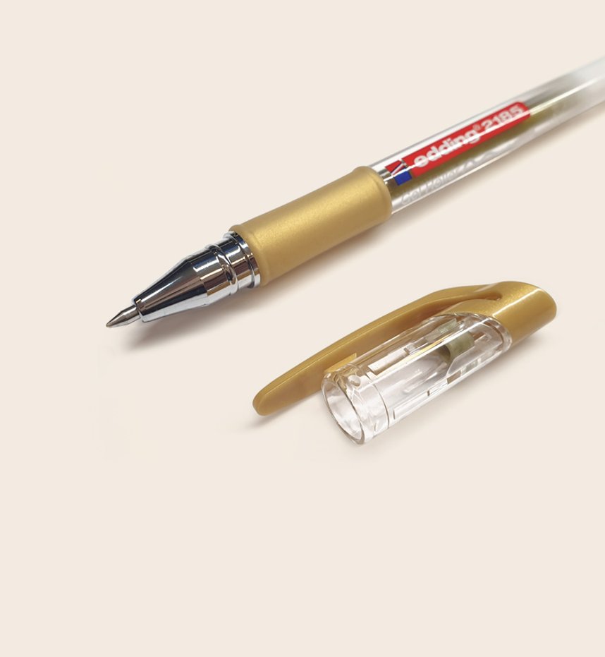 Gel Roller Schreibstift · Gold