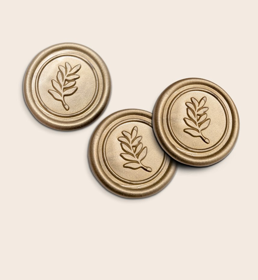 Siegel selbstklebend · Gold