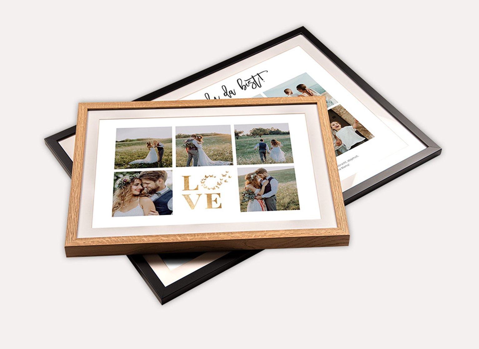 Hochwertige Materialien und Fotodruck Ihrer Collage