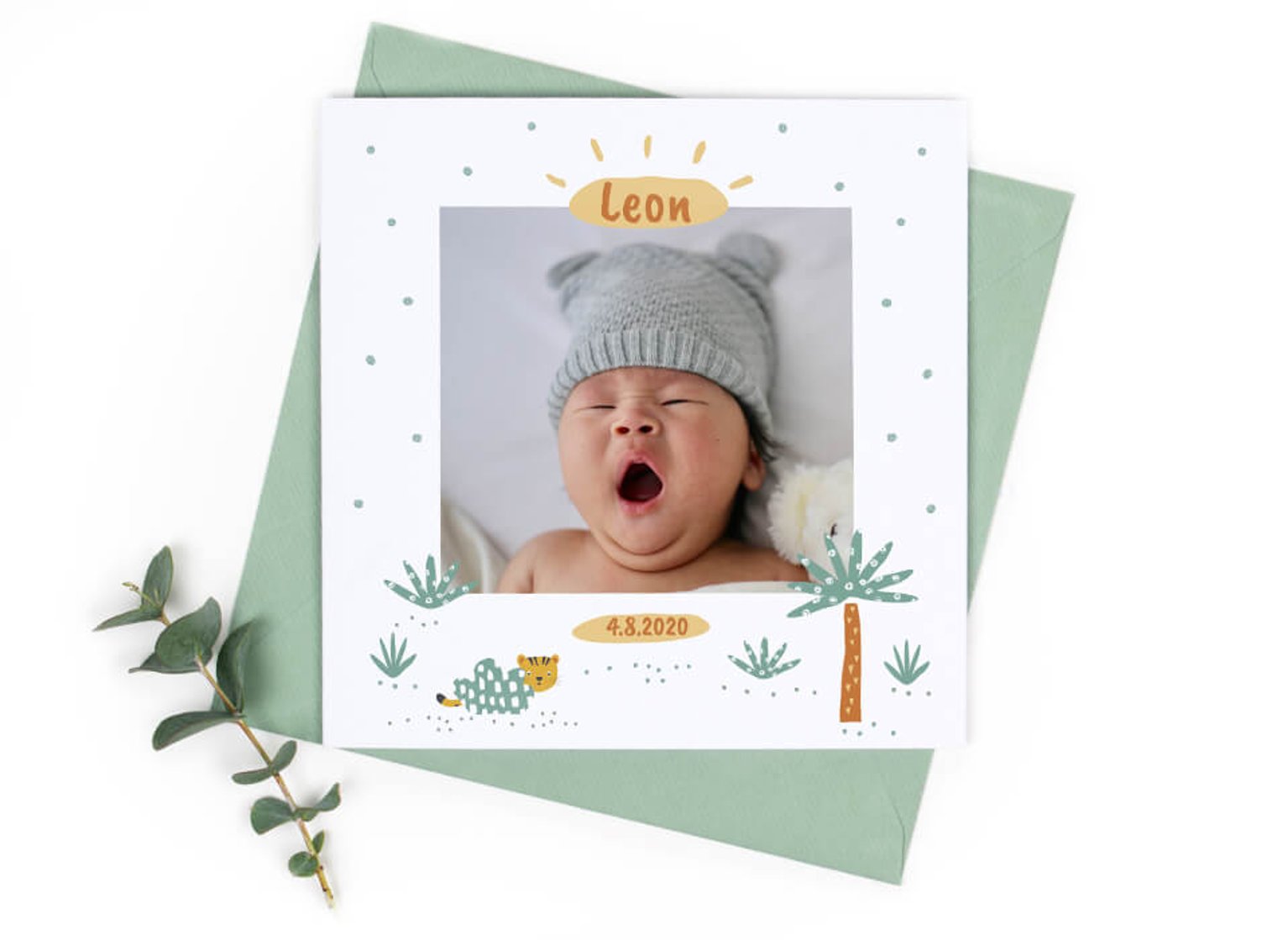 Designvorlagen Geburtskarten