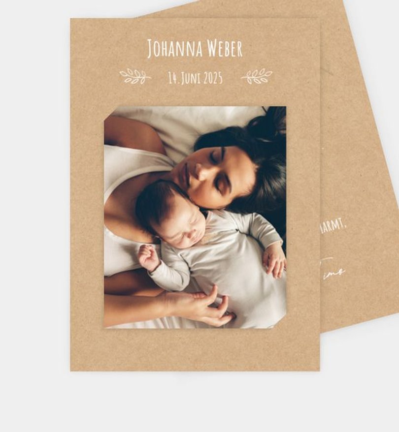 Geburtsanzeige Geburt Guter Start