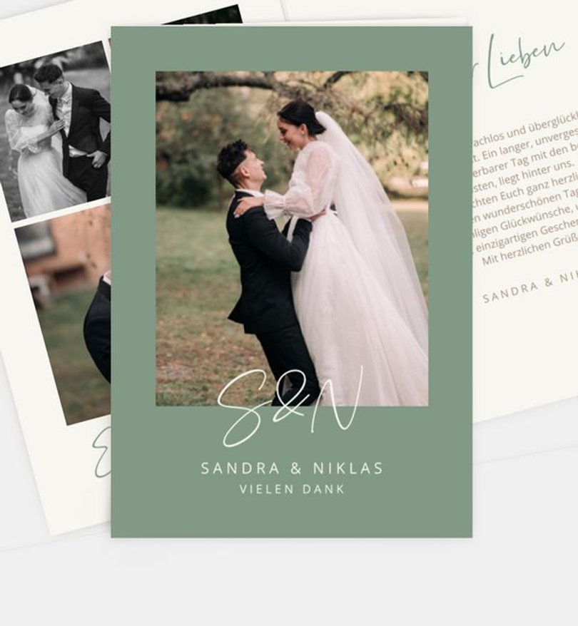 Dankeskarte Hochzeit Para Siempre