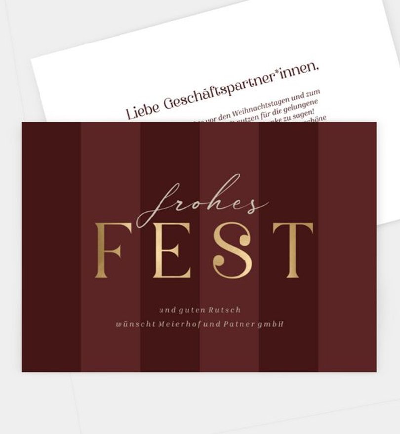 Weihnachtskarte Weihnachten geschäftlich Color Art