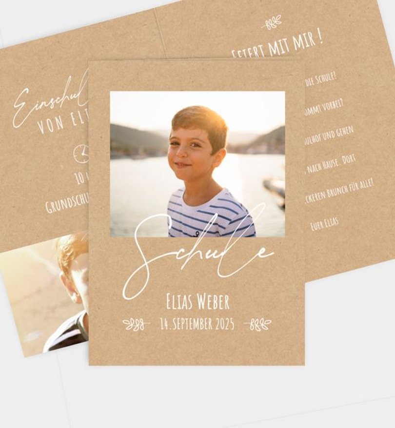 Einladungskarte Einschulung Guter Start