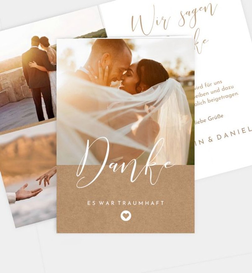Dankeskarte Hochzeit Easy Wedding