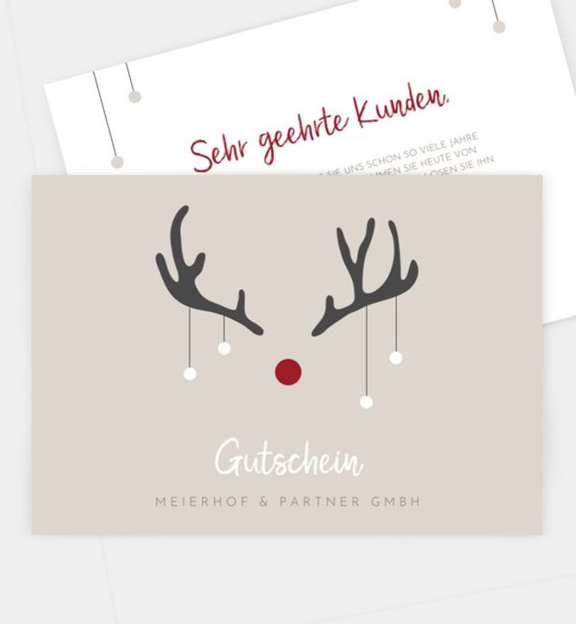 Gutscheinkarte Geschäftlich Rudolf