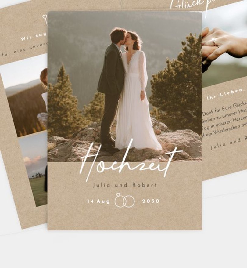 Dankeskarte Hochzeit Nice day