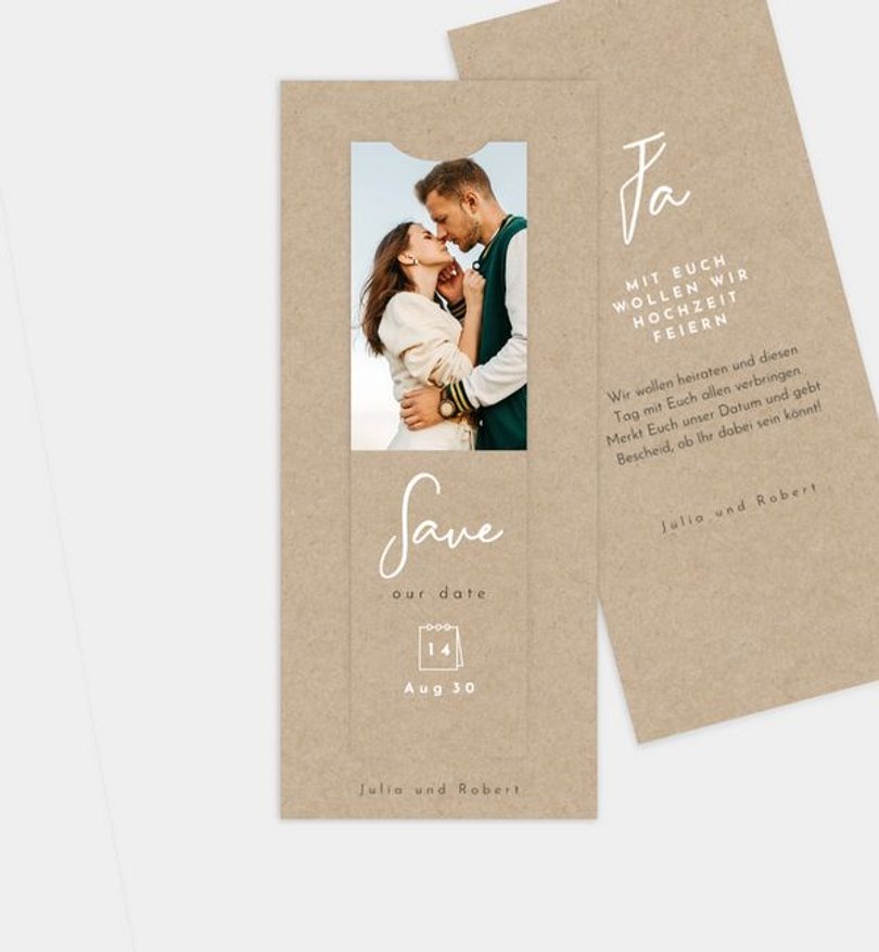 Save-The-Date Karte Hochzeit Nice day