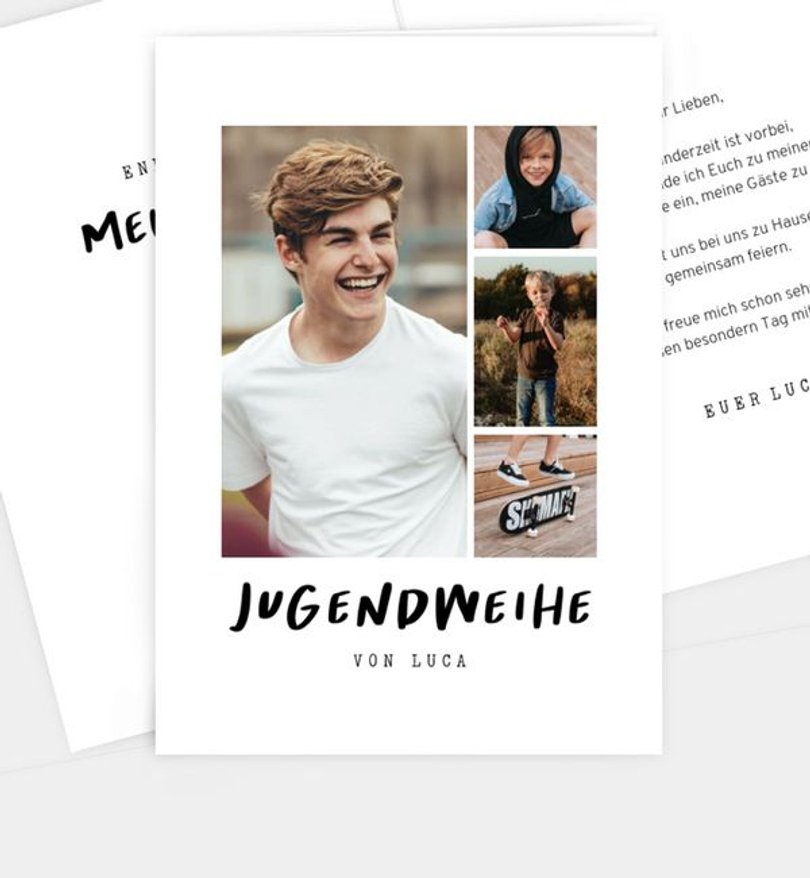 Einladungskarte Jugendweihe Diem