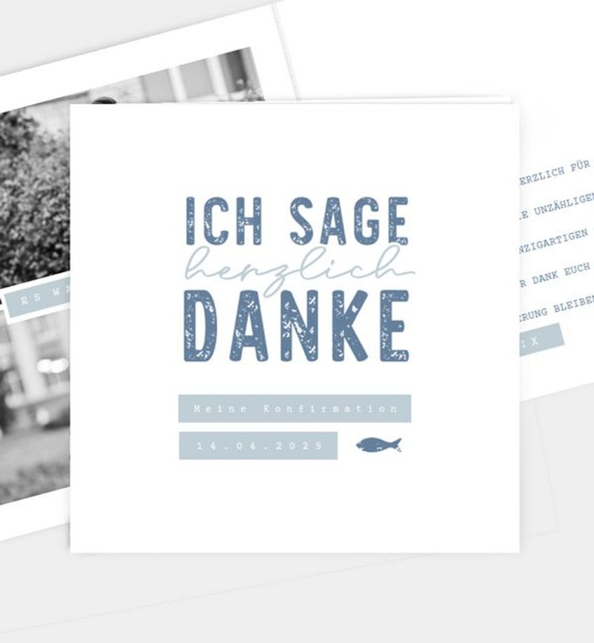 Dankeskarte Konfirmation My Day