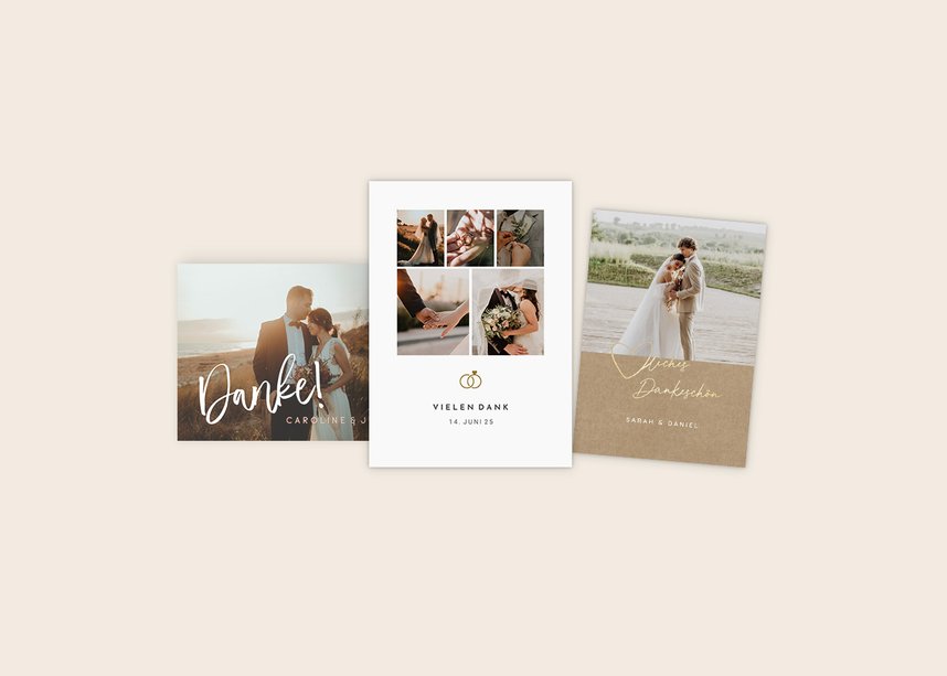 Hochzeit Dankeskarten