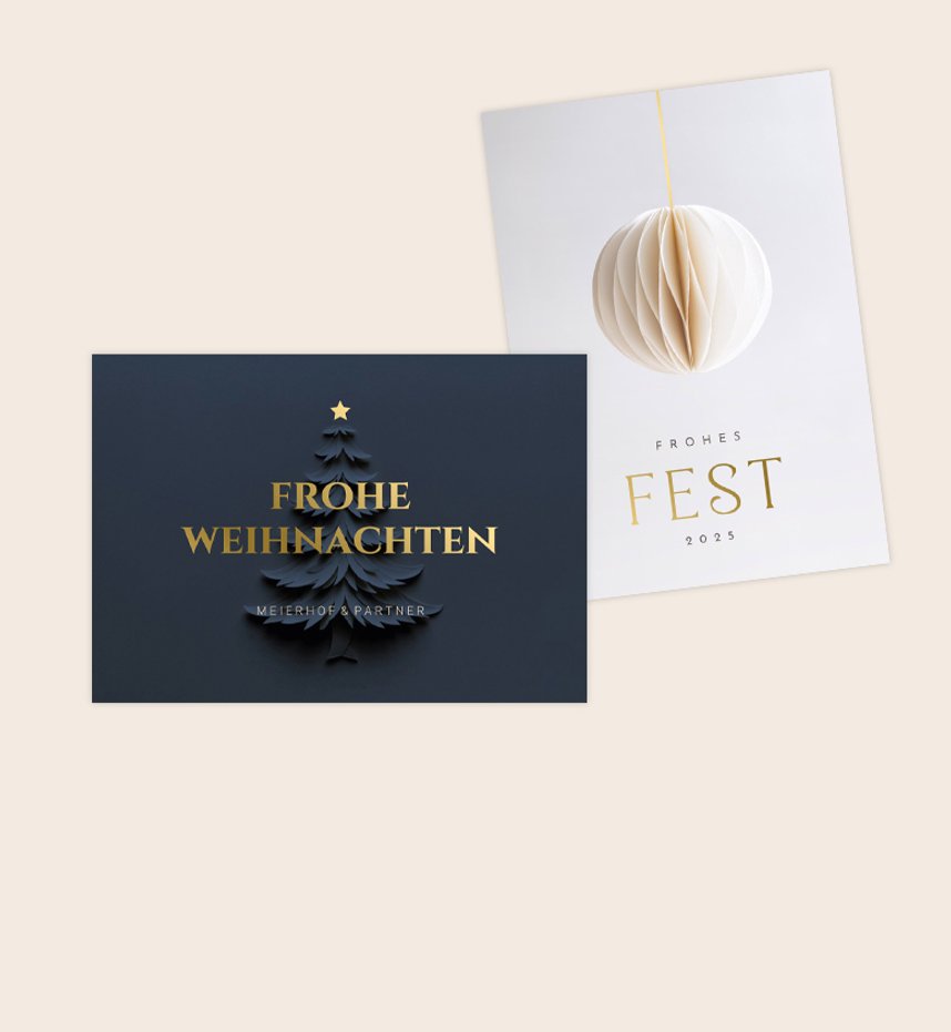 Geschäftliche Weihnachtskarten