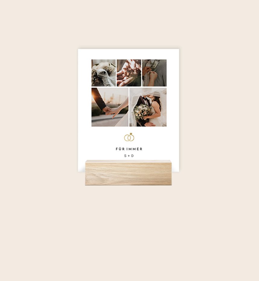 Fotoaufsteller Hochzeit