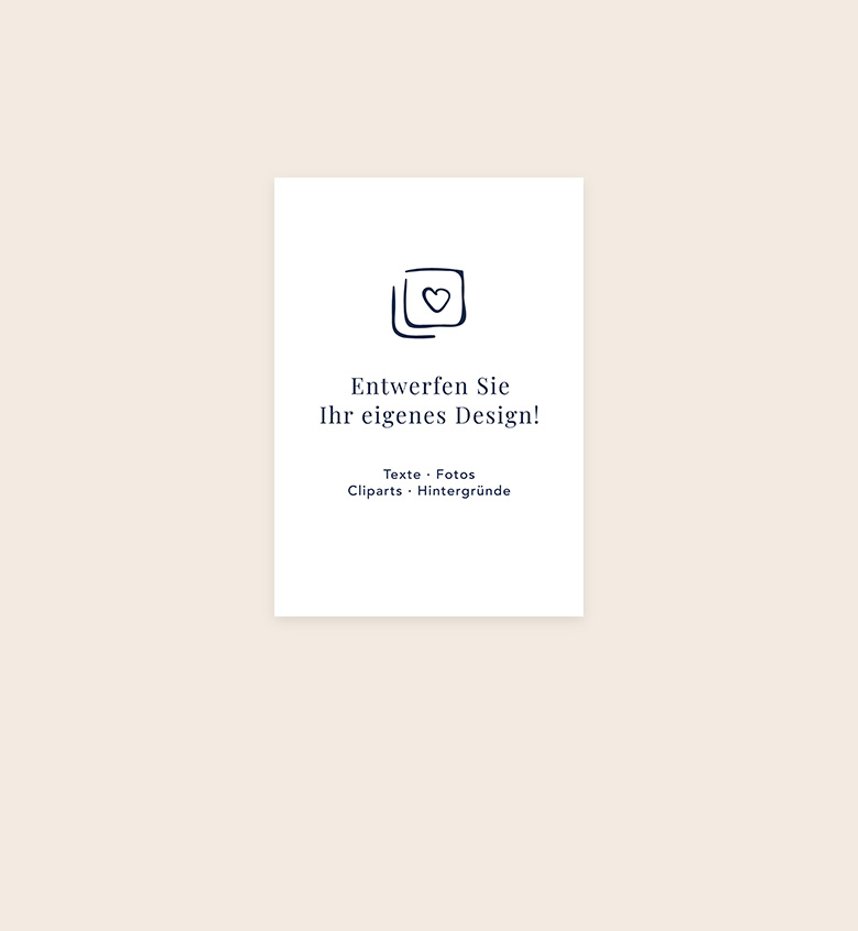 Hochzeitskarten Blankodesign