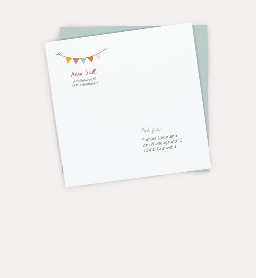 Briefumschläge Kindergeburtstag