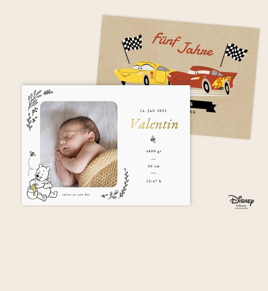 Disneyinspirierte Karten